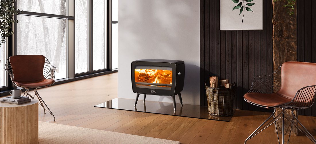 ドブレ vintage50 レトロモダンな鋳物薪ストーブ(写真:Dovre)