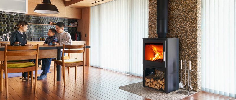 HETA アンビション 洗練されたシンプルデザインの薪ストーブ