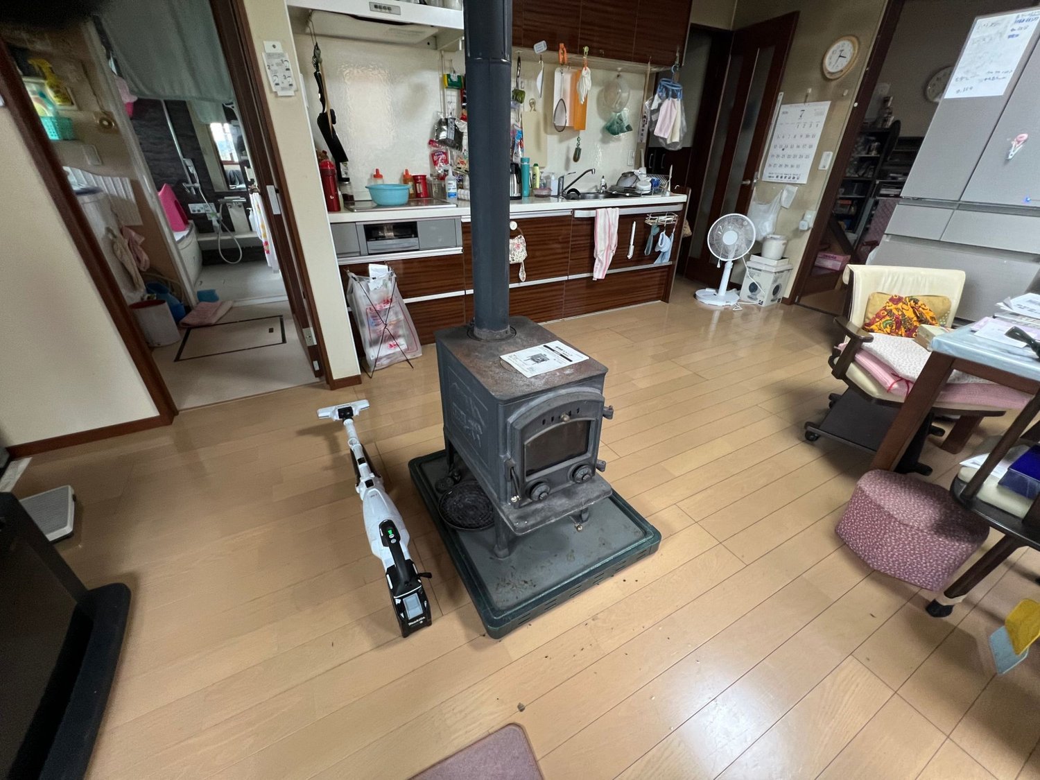 岩手県紫波郡矢巾町でのメンテナンス（薪ストーブ）