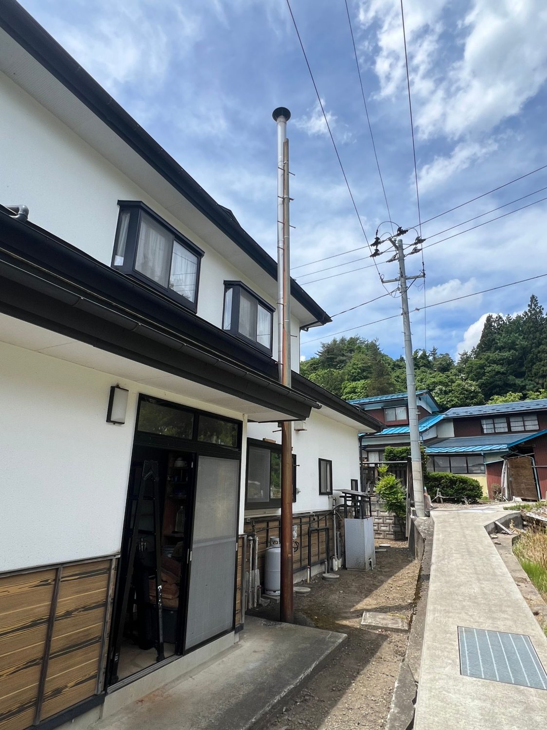 岩手県一戸町での煙突掃除（ダッチウエスト フェデラルコンベクション）