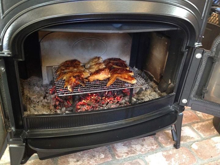 デファイアントの炉内で焼くチキン